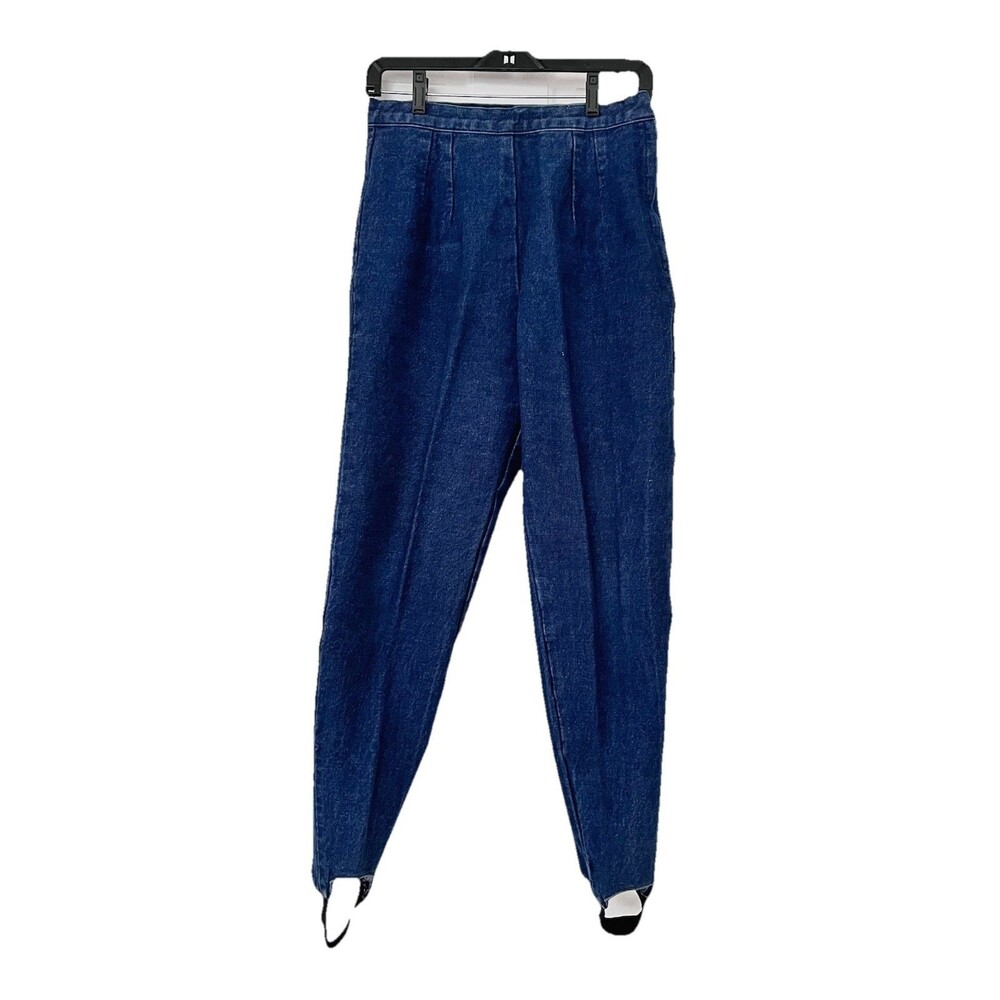 VTG 80s David David Stirrup Jeans Denim Pant Size High Rise Blue W29 L28